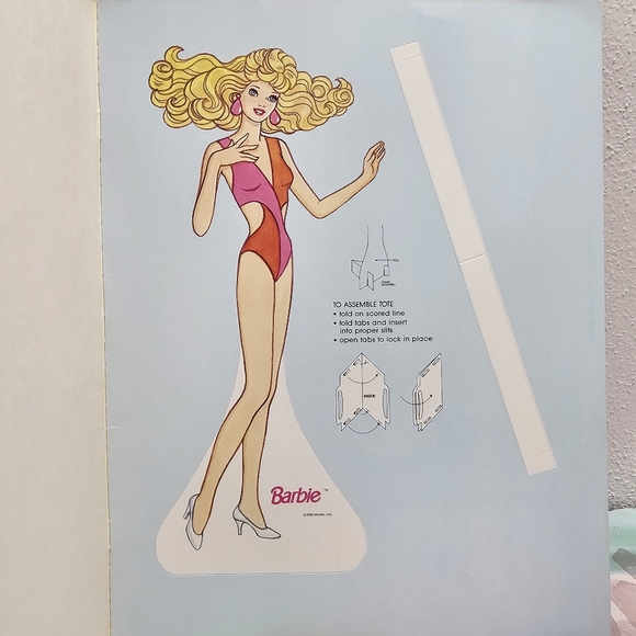 NEW Vintage 1993 Barbie Golden Paperdoll book Precut Fashions 1 Doll - Picture 4 of 10